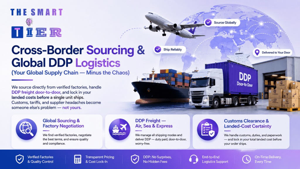 Cross-Border Sourcing & Global DDP Logistics (Your Global Supply Chain — Minus the Chaos)